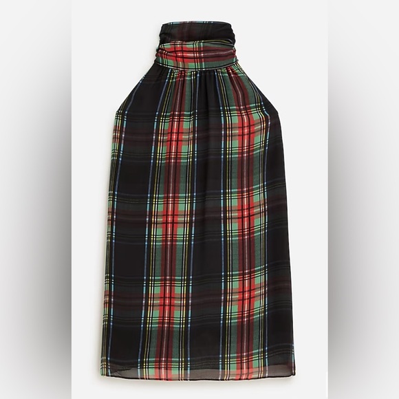 J Crew plaid halter top EUC SZ 6 - Picture 7 of 7